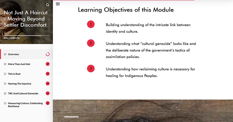 Indian Horse online educational course preview